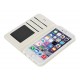 Wallet Folio Case cover a libro - Apple iPhone 6 / 6s - bianco