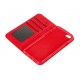 Wallet Folio Case cover a libro - Apple iPhone 6 / 6s - rosso