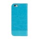 Wallet Folio Case cover a libro - Apple iPhone 6 / 6s - Turchese