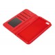 Wallet Folio Case cover a libro - Apple iPhone 6 Plus / 6s Plus - rosso