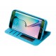 Wallet Folio Case cover a libro - Samsung Galaxy S6 Edge - Turchese