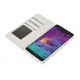 Wallet Folio Case cover a libro - Samsung Galaxy Note 4 - bianco