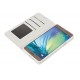 Wallet Folio Case cover a libro - Samsung Galaxy A7 - bianco