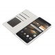 Wallet Folio Case cover a libro - Huawei Mate 7 - bianco