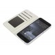 Wallet Folio Case cover a libro - Htc One A9 - bianco