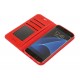 Wallet Folio Case cover a libro - Samsung Galaxy S7 Edge - rosso
