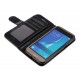 Wallet Folio Case cover a libro - Samsung Galaxy J1 2016 - nero