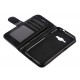 Wallet Folio Case cover a libro - Samsung Galaxy J1 2016 - nero