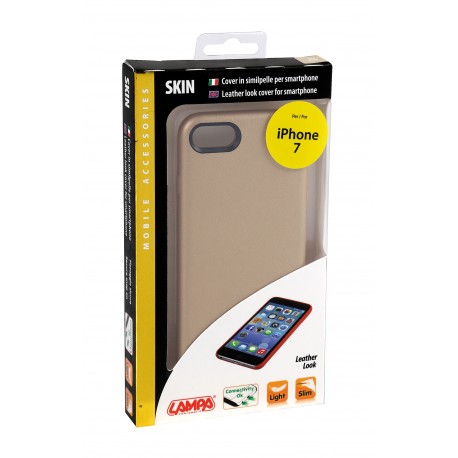 Skin cover in similpelle - Apple iPhone 7 - Oro