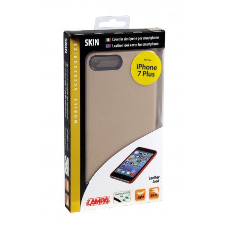 Skin cover in similpelle - Apple iPhone 7 Plus - Oro