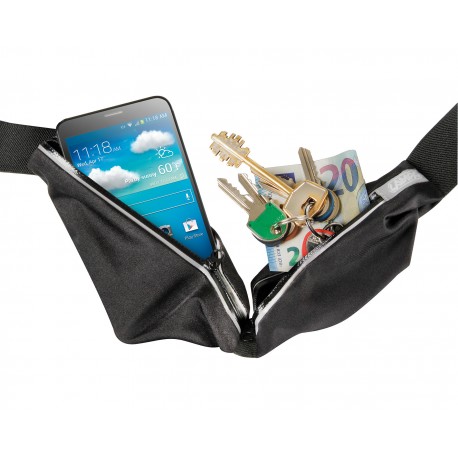 Sport Pouch fascia-marsupio da sport con doppia tasca - nero