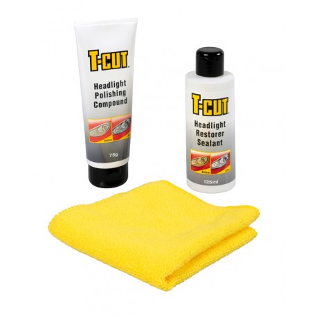 T-Cut kit rinnova fanali - 75 g + 125 ml