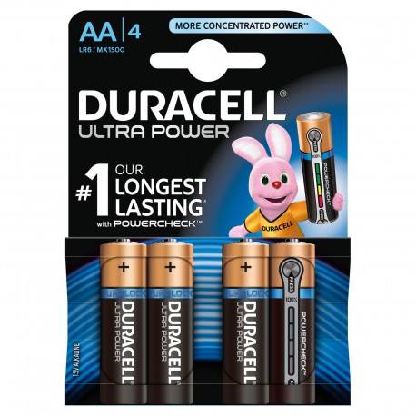 Duracell Ultra Power stilo AA 4 pz