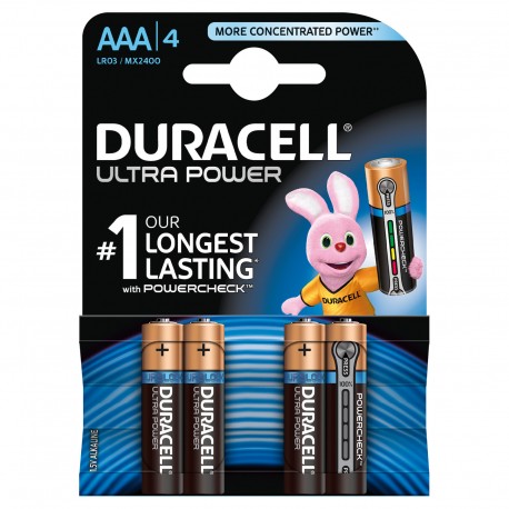 Duracell Ultra Power mini stilo AAA 4 pz