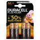 Duracell Plus Power stilo AA 4 pz