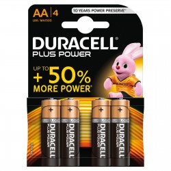 Duracell Plus Power stilo AA 4 pz
