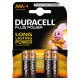 Duracell Plus Power mini stilo AAA 4 pz