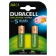 Duracell Recharge Ultra stilo AA 2 pz
