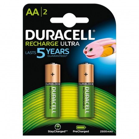 Duracell Recharge Ultra stilo AA 2 pz