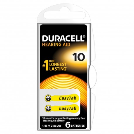 Duracell Hearing Aid 10 6 pz