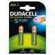 Duracell Recharge Ultra mini stilo AAA 2 pz