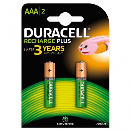 Duracell Recharge Plus mini stilo AAA 2 pz