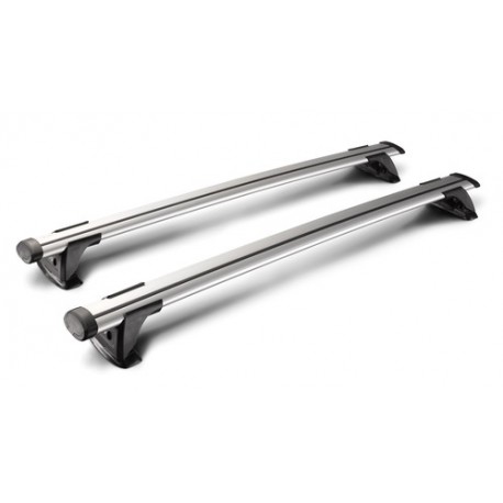 Through coppia barre portatutto in alluminio - 119 cm