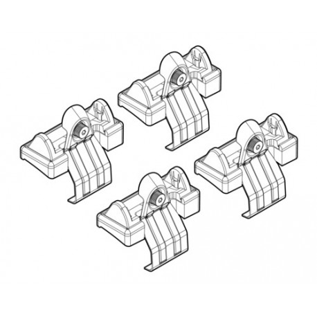 Nordrive Kit attacchi per barre portatutto codice 14