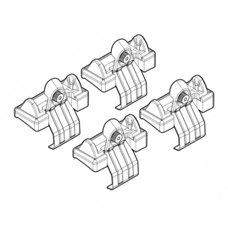 Nordrive Kit attacchi per barre portatutto codice 25