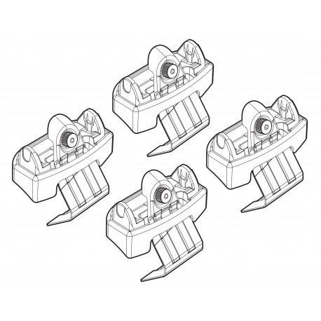 Nordrive kit attacchi barre portatutto cod 204