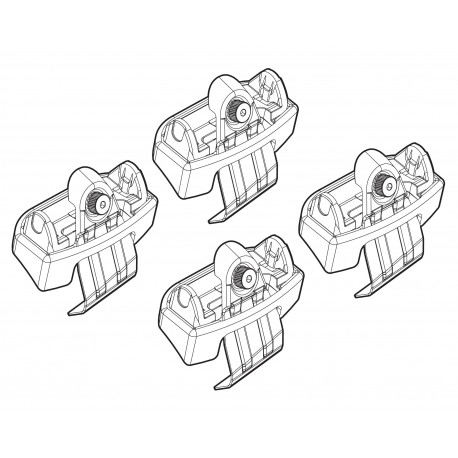 Nordrive kit attacchi barre portatutto cod 206