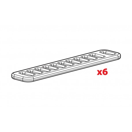 Set 6 cinghietti in gomma