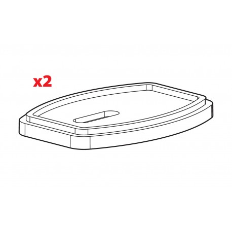 Set 2 distanziali per tamponi kit attacchi Kargo - H 7 mm