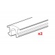 Set 2 gomme inferiori - L 125 cm