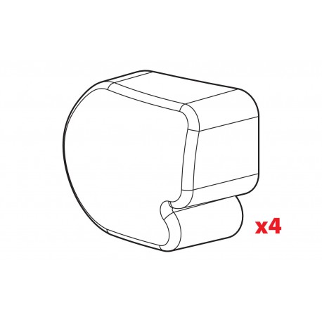 Set 4 tappi per barre Kargo-Plus