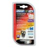 12V Hyper-Led 9 - 3 SMD x 3 chips - T10 - Trifocus - W2.1x9.5d bianco doppia polarita' resistenza incorporata