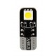 12V Hyper-Led 6 - 2 SMD x 3 chips - T10 - Bifocus - W2.1x9.5d bianco doppia polarita' resistenza incorporata
