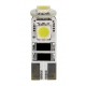 12V Hyper-Led 9 - 3 SMD x 3 chips - T10 - Trifocus - W2.1x9.5d bianco doppia polarita' resistenza incorporata