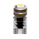 12V Hyper-Led 12 - 4 SMD x 3 chips - T10 - Quadrifocus - W2.1x9.5d bianco doppia polarita' resistenza incorporata