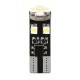 12V Hyper-Led 24 - 8 SMD x 3 chips - T10 - Trifocus - W2.1x9.5d bianco doppia polarita' resistenza incorporata