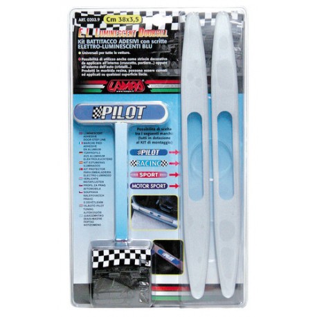 Coppia battitacco elettroluminescenti 38x35 cm