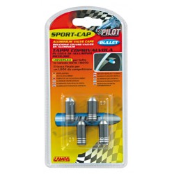 Bullet Titanio Set 4 tappi coprivalvola in lega di alluminio bicolore