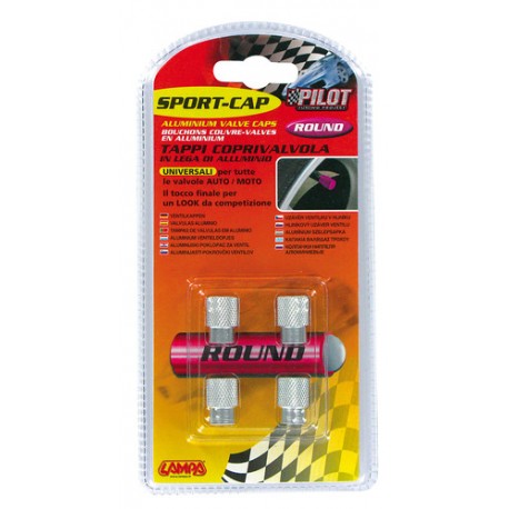 Sport Cap alluminio Set 4 tappi coprivalvola in lega di alluminio