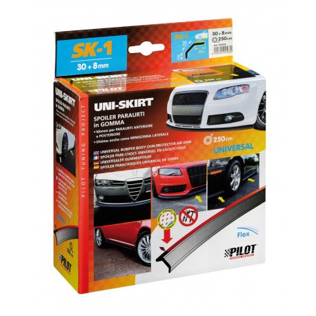 SK-1 Uni-Skirt spoiler paraurti in gomma - 30+8 mm