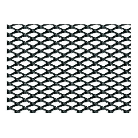 Griglia racing Rombo fine 2x4 mm 100x33 cm nero anodizzato