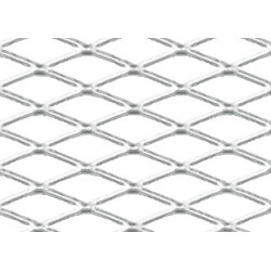 Griglia racing Rombo medio 6x12 mm 120x20 cm lucido