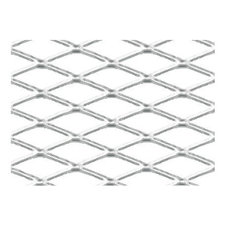 Griglia racing Rombo medio 6x12 mm 120x20 cm lucido