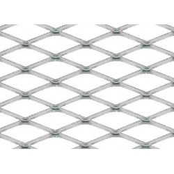 Griglia racing Rombo medio 6x12 mm 120x20 cm satinato