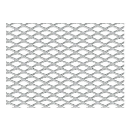 Griglia racing Rombo fine 2x4 mm 120x20 cm satinato