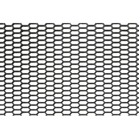 Original-Look griglia aerazione in PP - Esagono fine 8x18 mm - 120x40 cm - nero